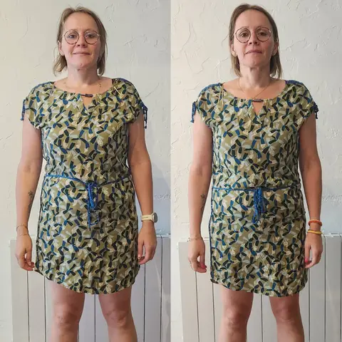 Montage avant-après d’une membre d’Anjou Nutrition, cadrée de face